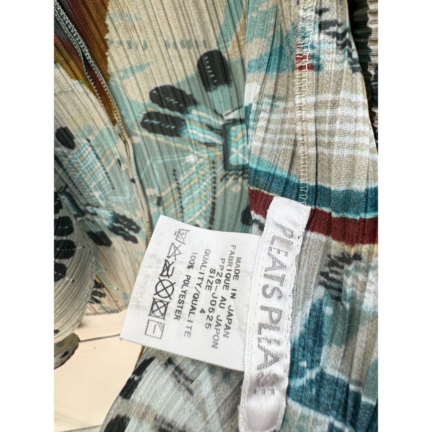 Pleats Please Printed Cardigan Cape