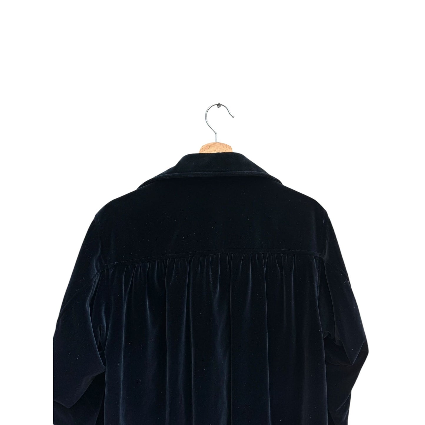 1970s Vintage Navy Velvet Coat