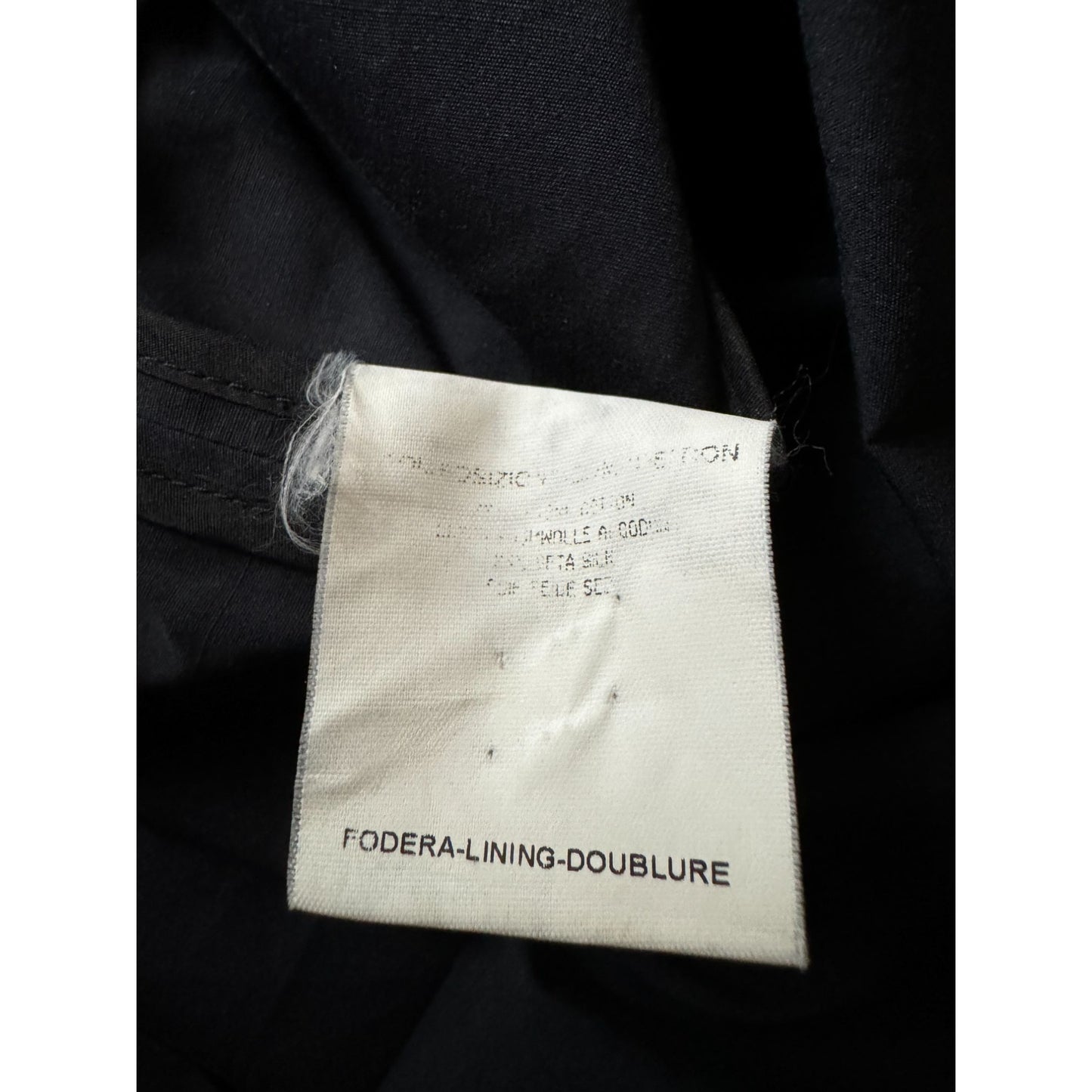 Stefano Pilati 2008 Black Cotton Dress