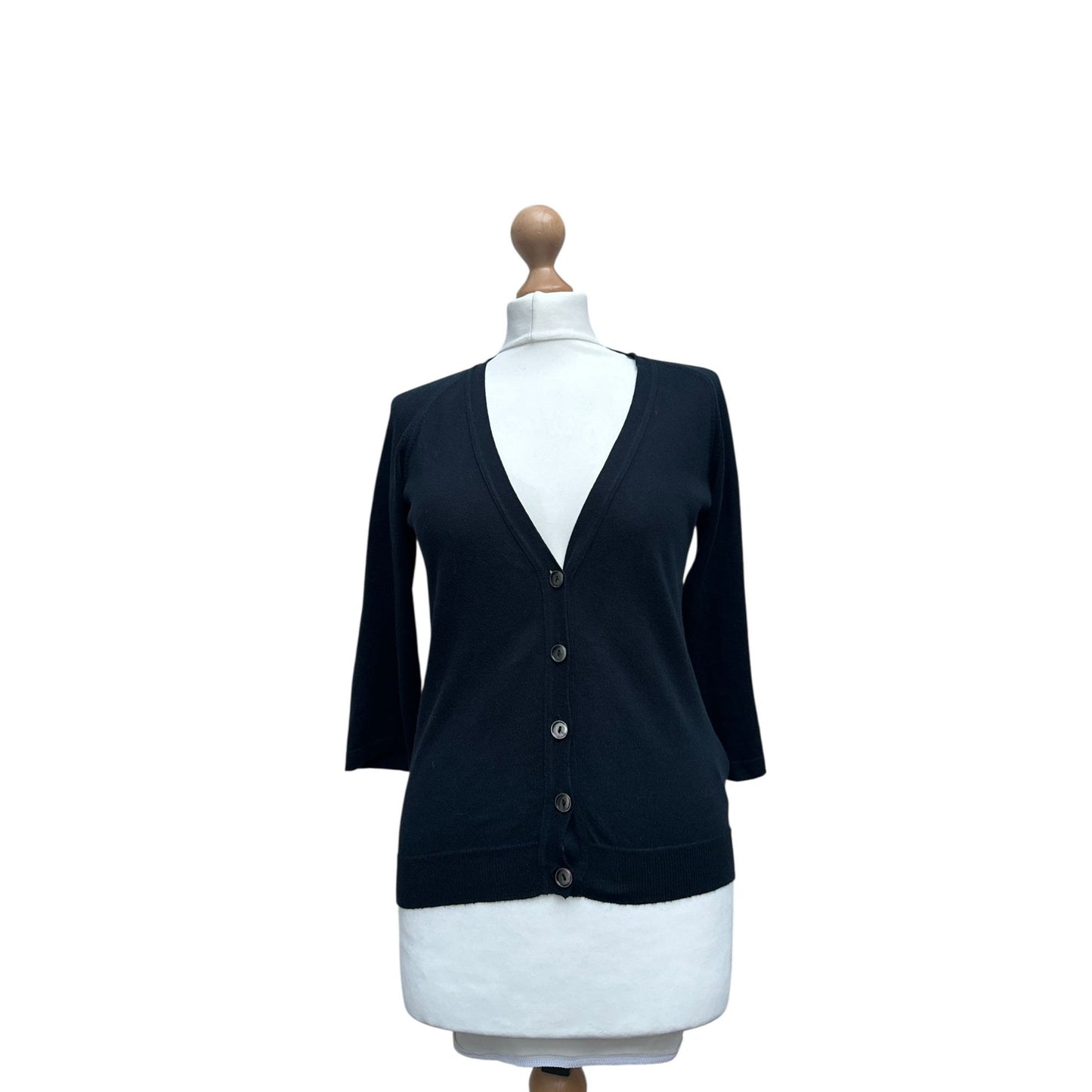 SS 2006 Black Open Back Cardigan