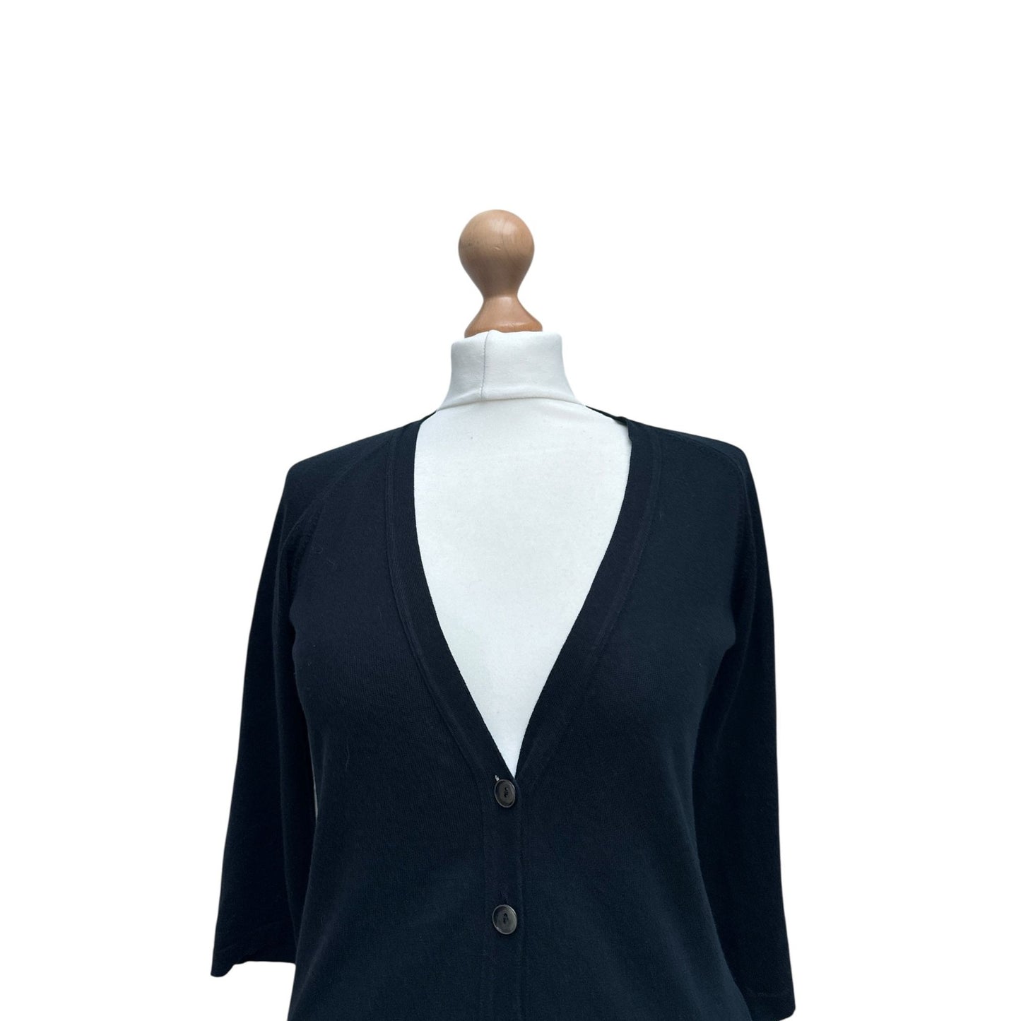 SS 2006 Black Open Back Cardigan