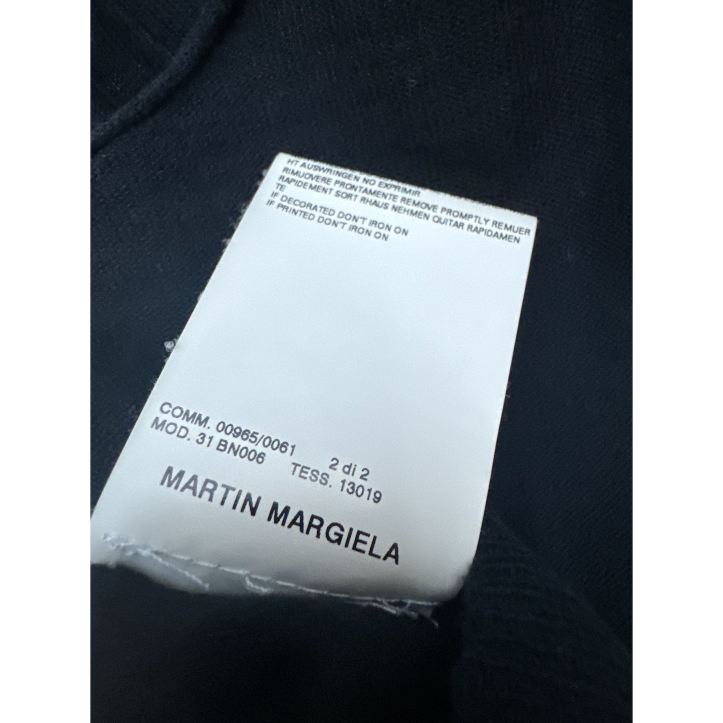 SS 2006 Black Open Back Cardigan