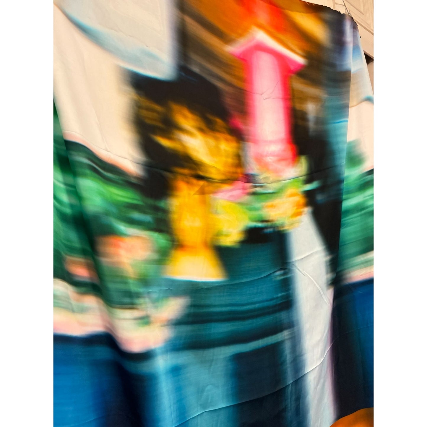 Dries Van Noten
Blurry Wide Cotton Fabric Panel