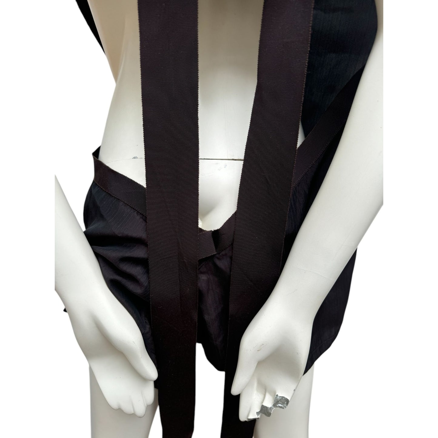 Runway 2002 Brown Silk-Rayon Halter Top