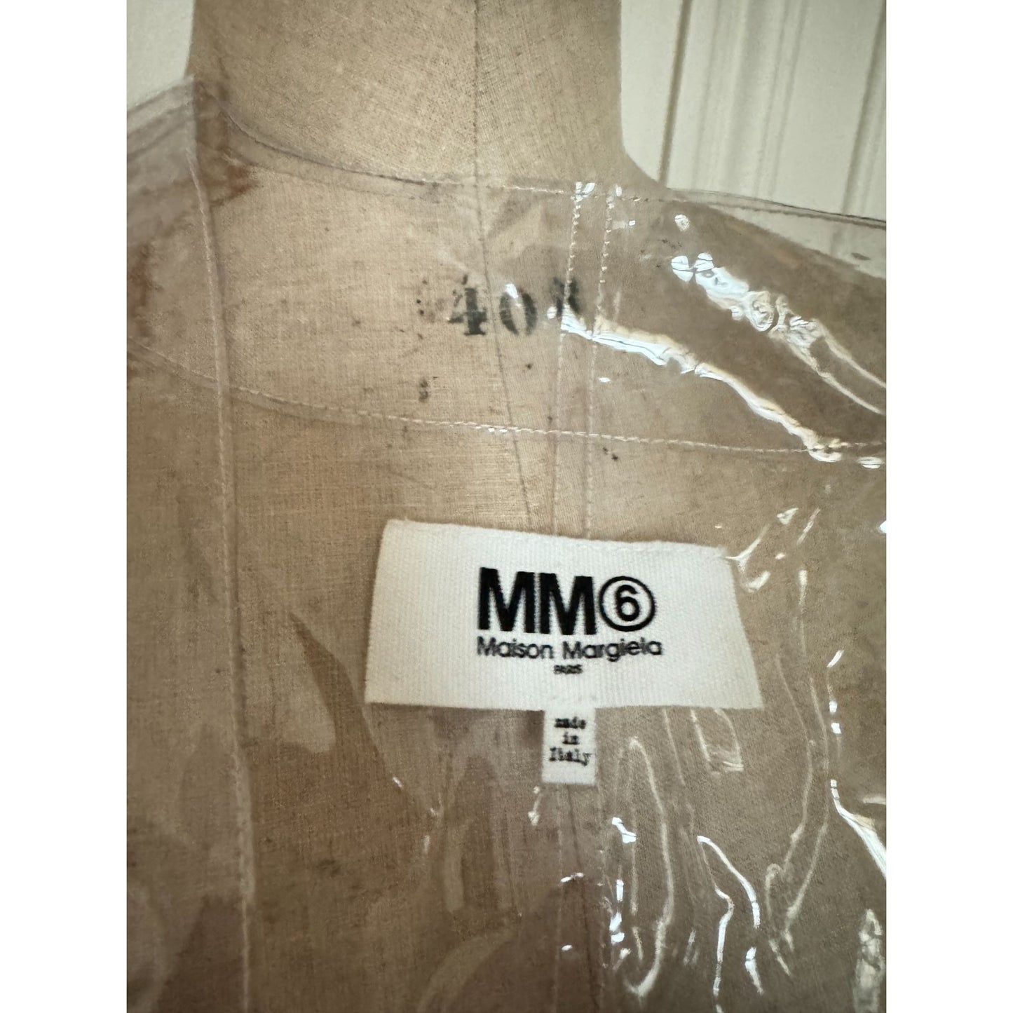 MM6 Transparent PVC Lab Coat - Sample