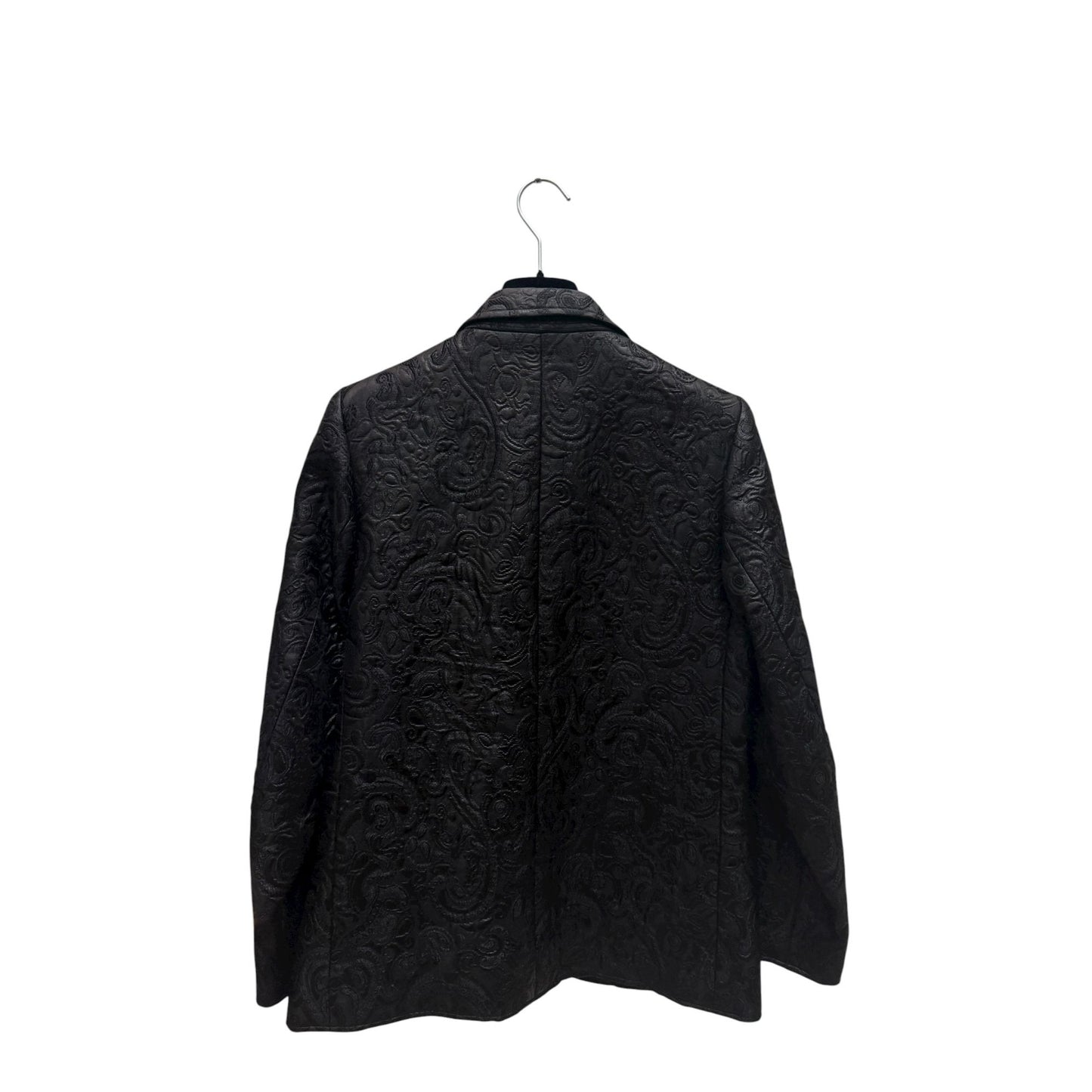 Saint Laurent Paris Black Brocade Blazer Jacket