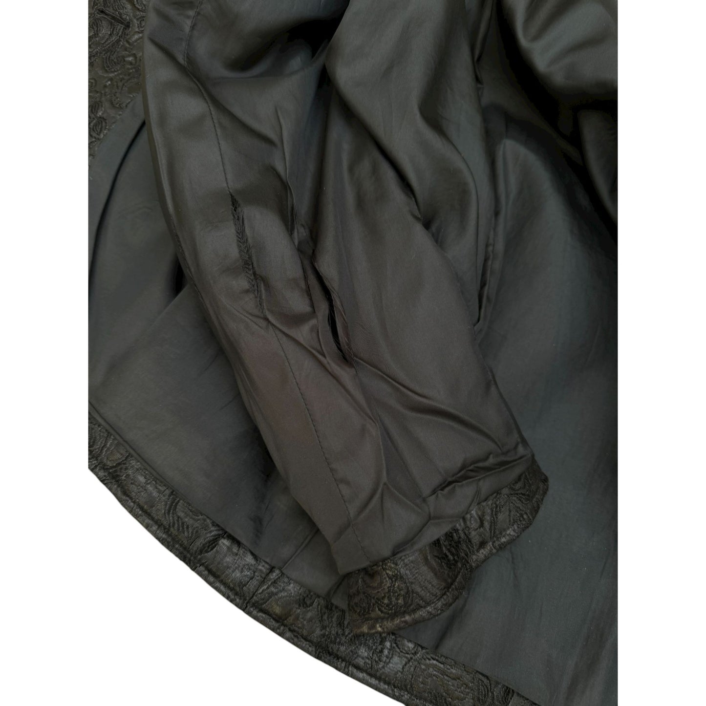 Saint Laurent Paris Black Brocade Blazer Jacket