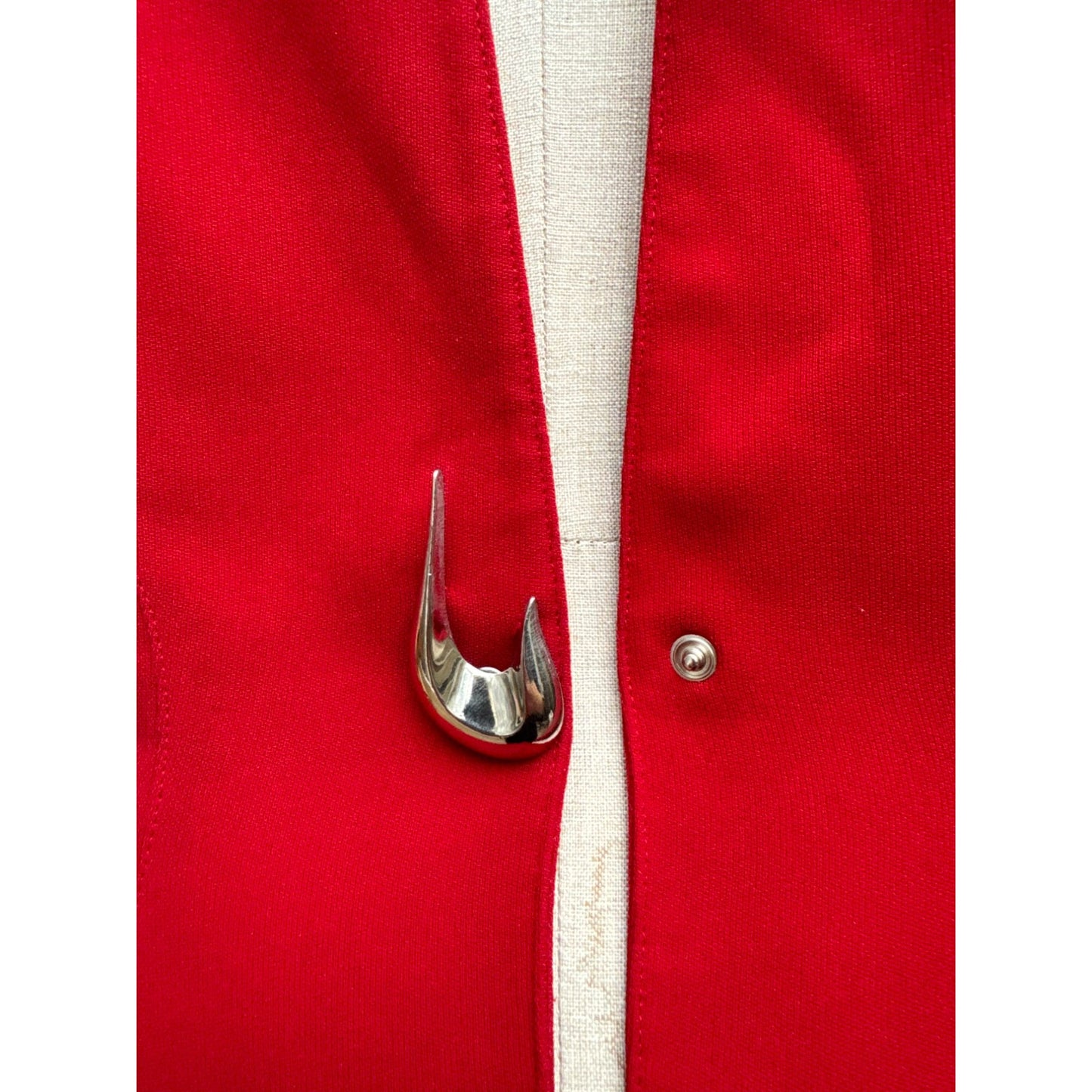 Red Sculptural Blazer Jacket