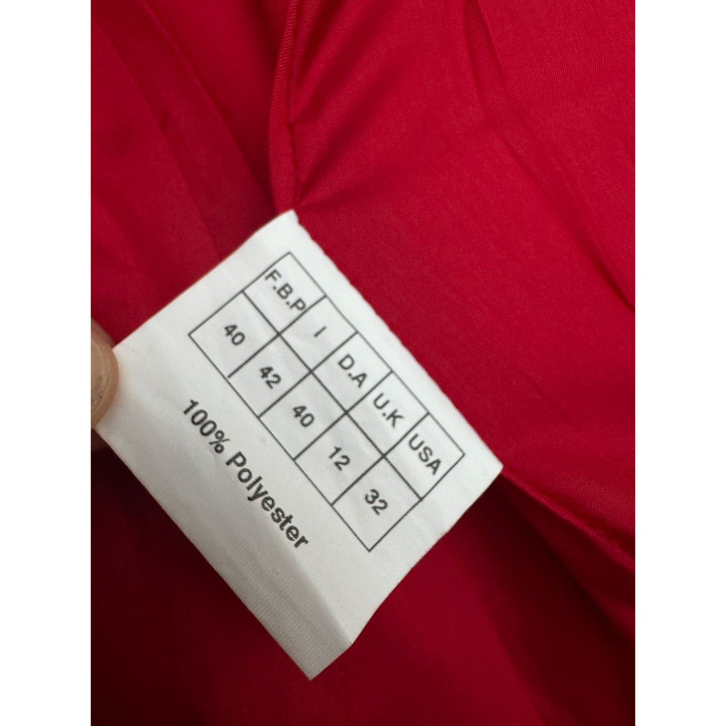 Red Sculptural Blazer Jacket