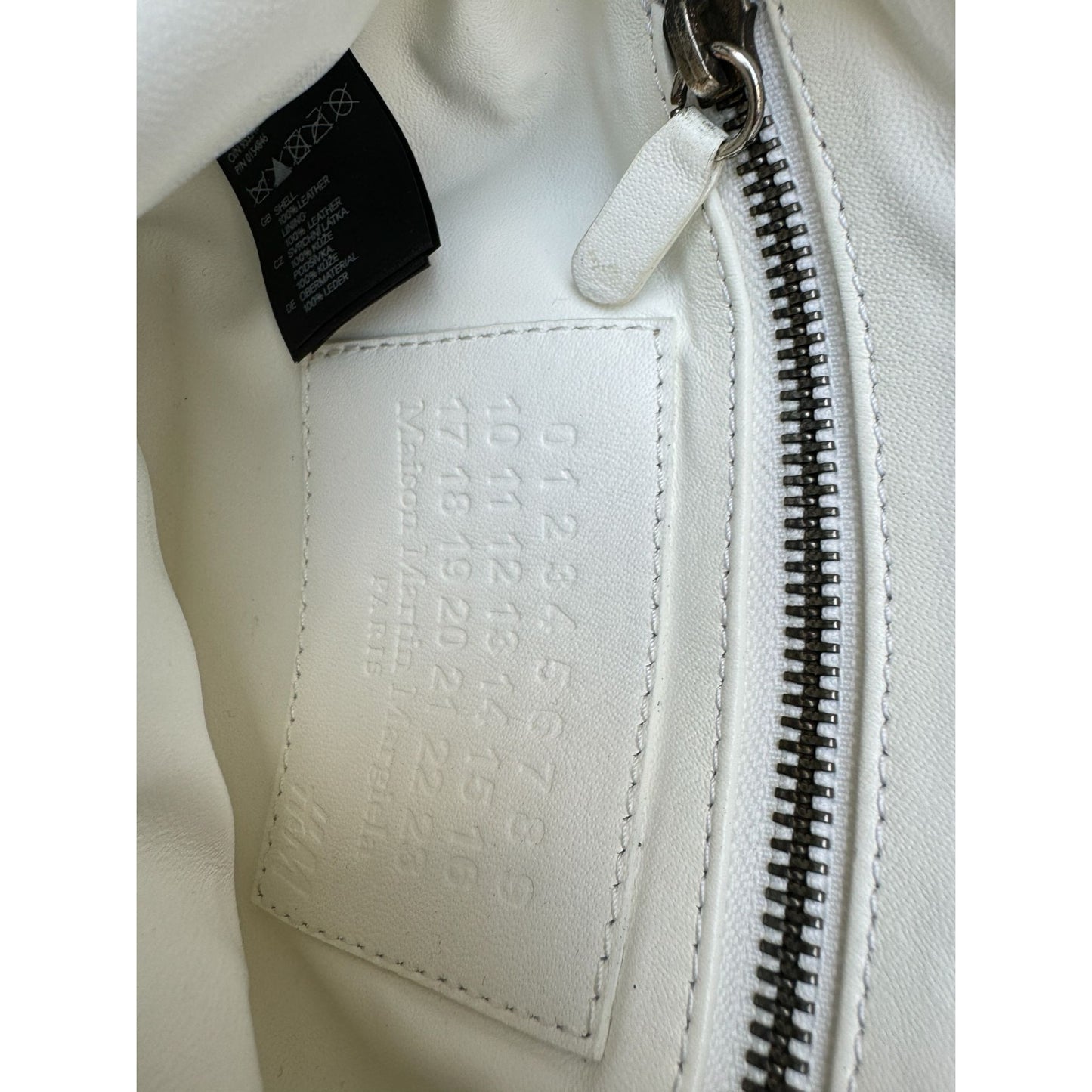 Black Leather Upside Down Handbag