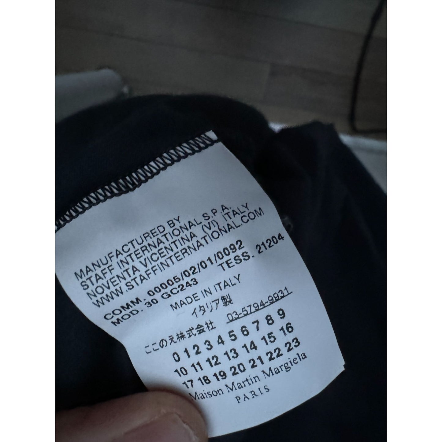 FW 2009 Black “Raindrops” T-Shirt