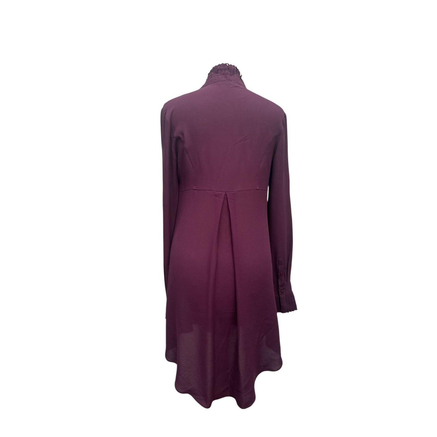 Burgundy Silk Dress