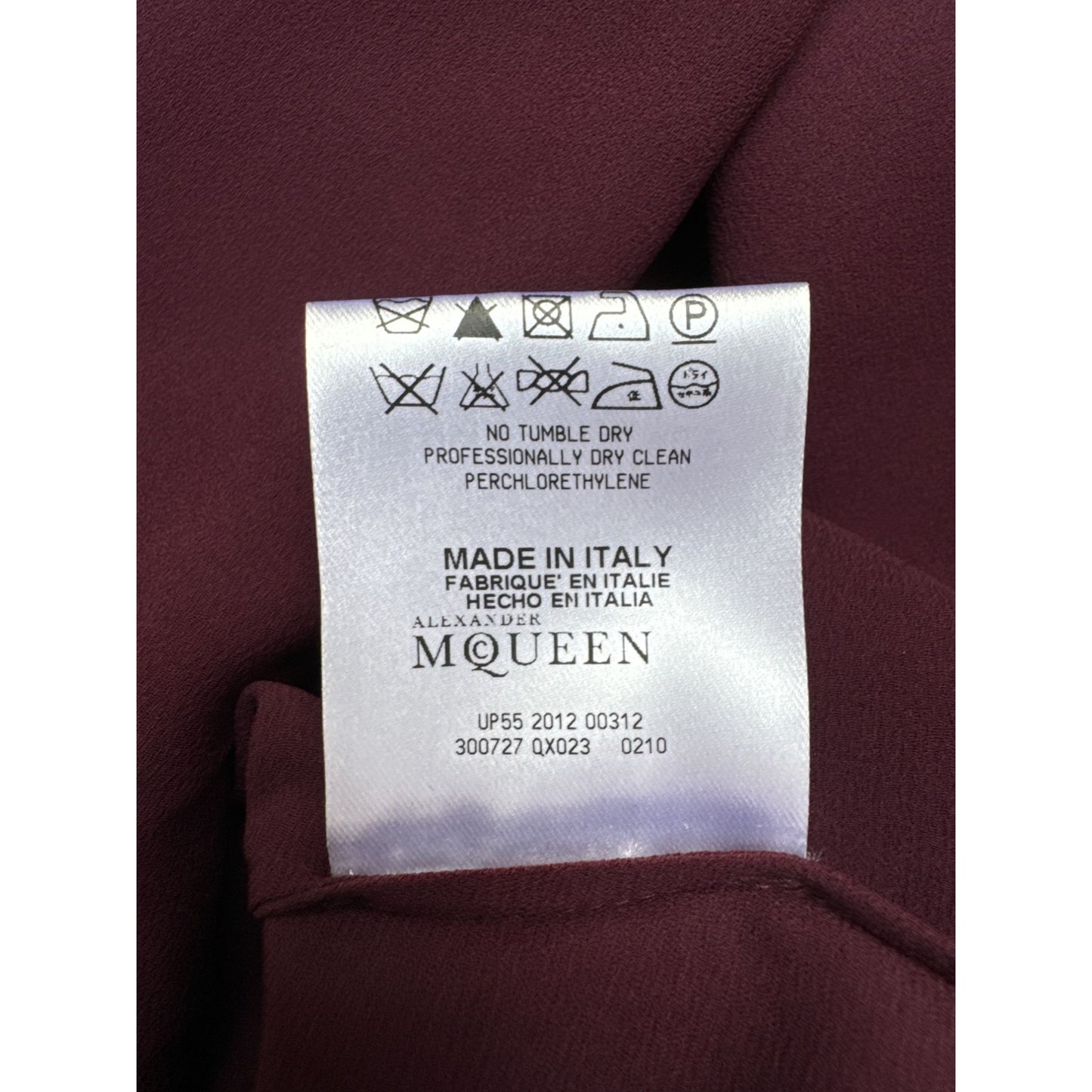 Burgundy Silk Dress