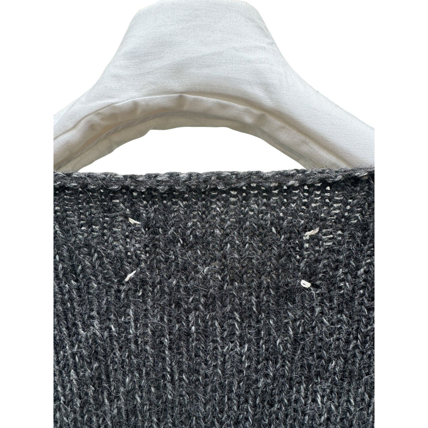 FW 1993–1994 Grey Wool Inside Out Knitted Sweater