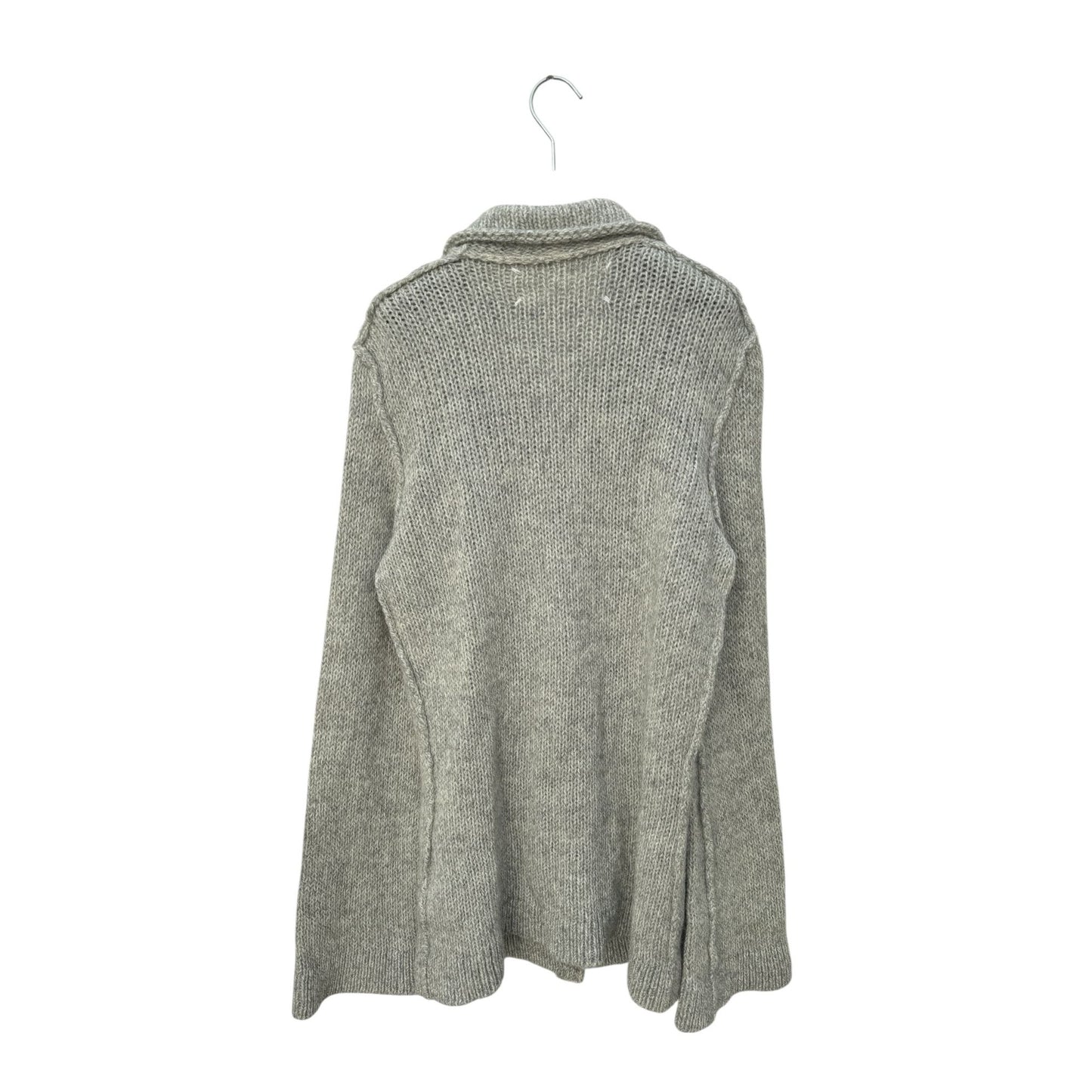 FW 1993 Grey Alpaca Wool Long Cardigan