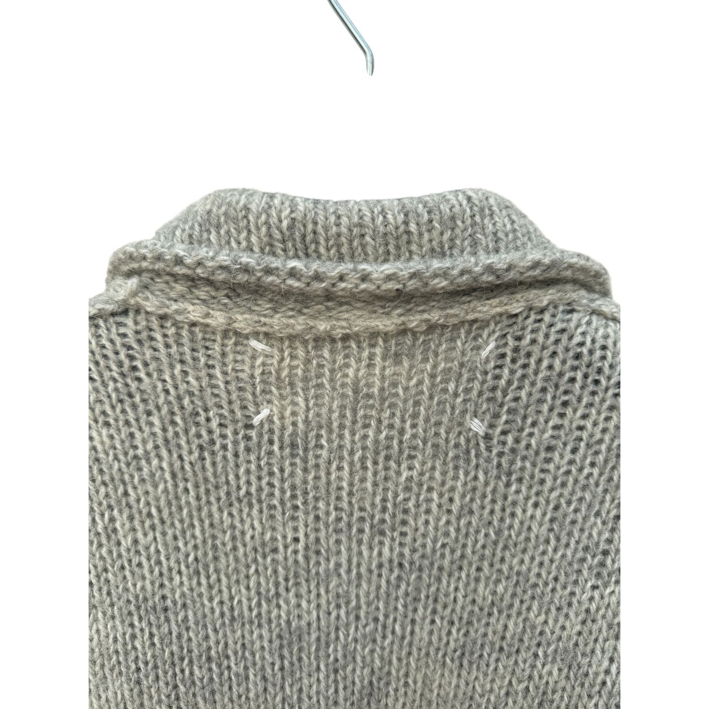 FW 1993 Grey Alpaca Wool Long Cardigan