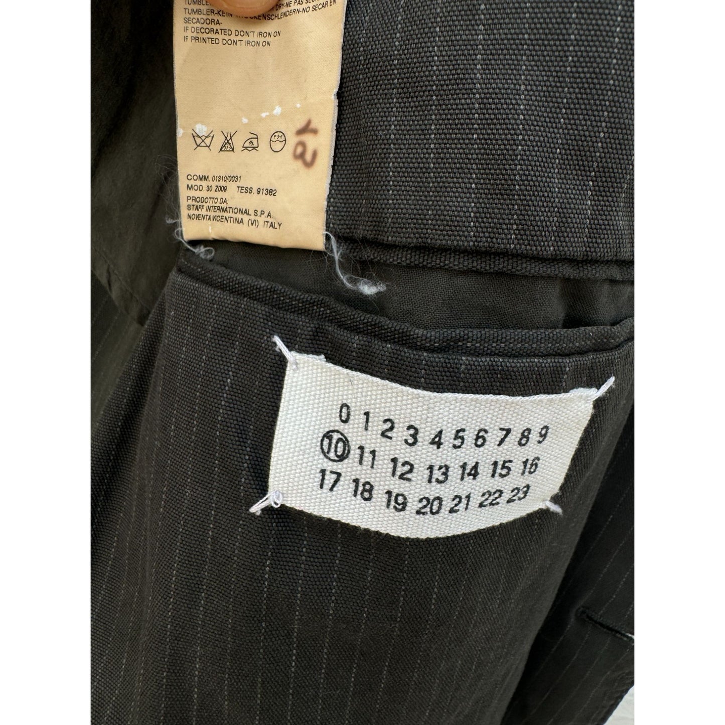 Spring/Summer 2003 Grey Striped Blazer Jacket