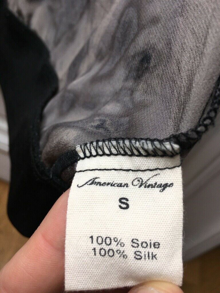 American Vintage Rare Silk Jacket Size S