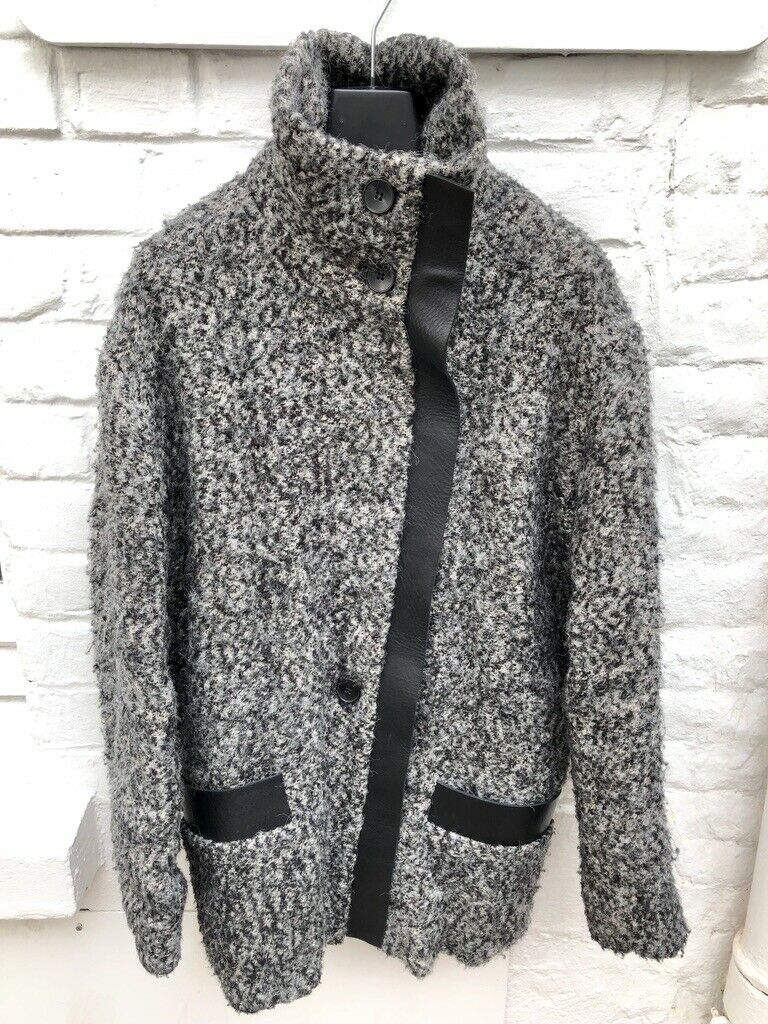 IRO Boucled Grey Coat Size S / M