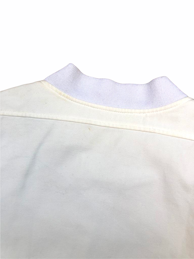 SS 2004 White Bomber Jacket Women Fits M Fits Men S