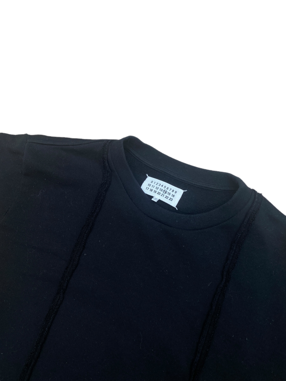 FW 2014 Black Short Sleeves Sweater Inside out concept