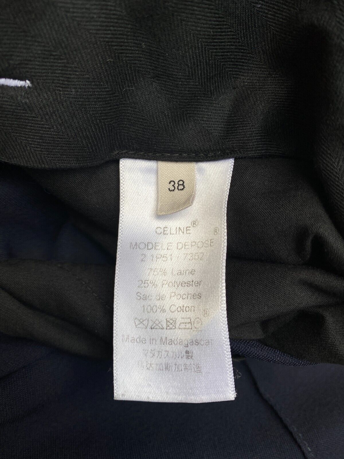 Navy Wool Pants