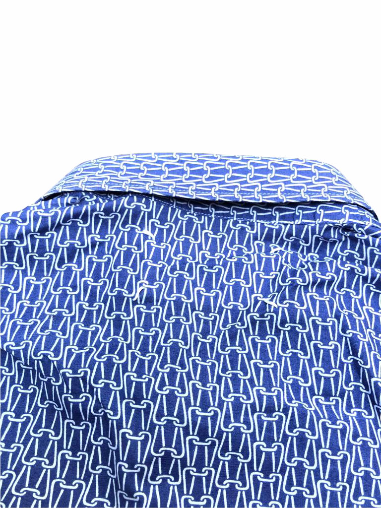 SS 2007 Men Purple - Navy Shirt Size III