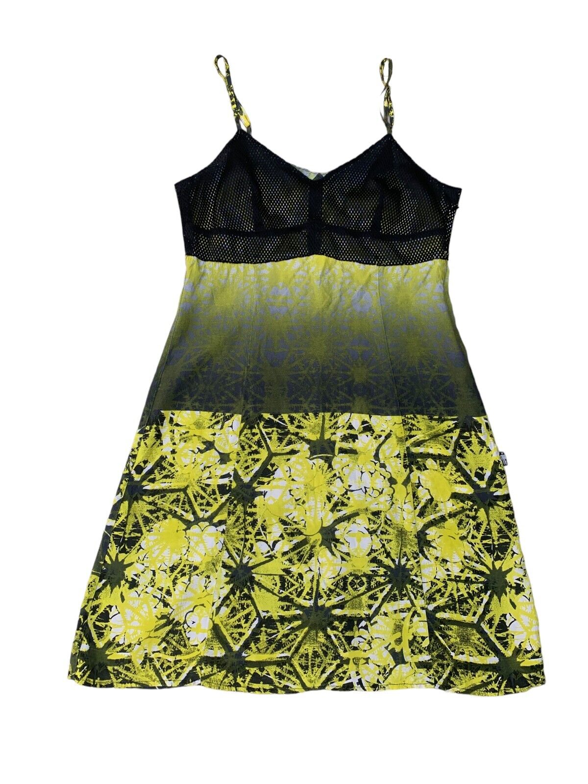 Vintage Yellow Mesh Dress