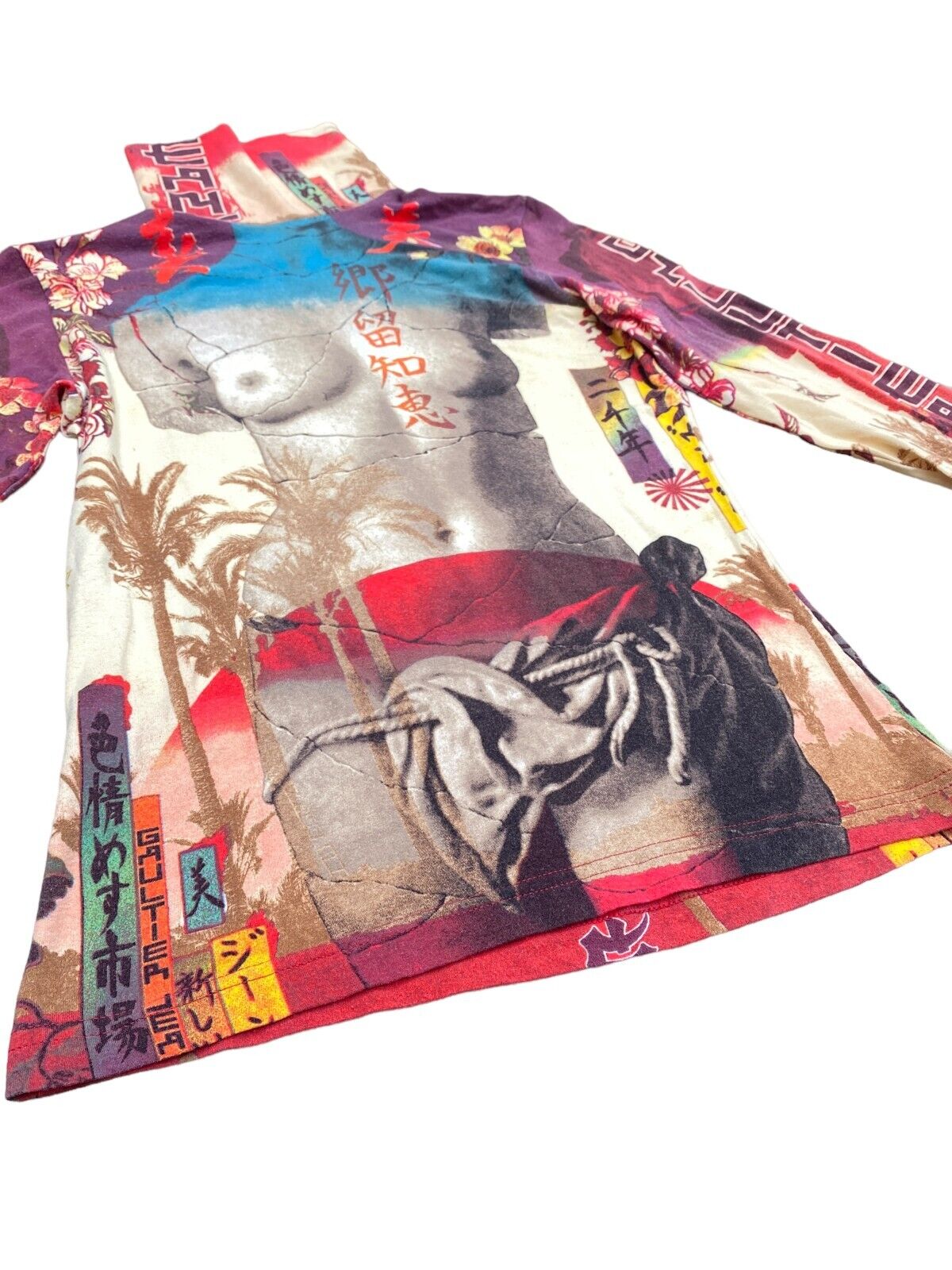 RARE 1999 Venus De Milo Japan Mesh Longsleeves Top 40 S to M