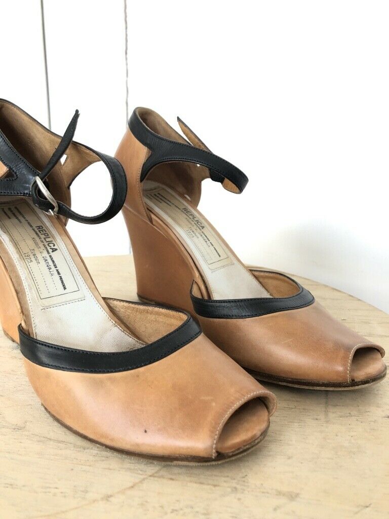 Martin Margiela Brown French Women’s Sandals 1975 Replica Size US 6