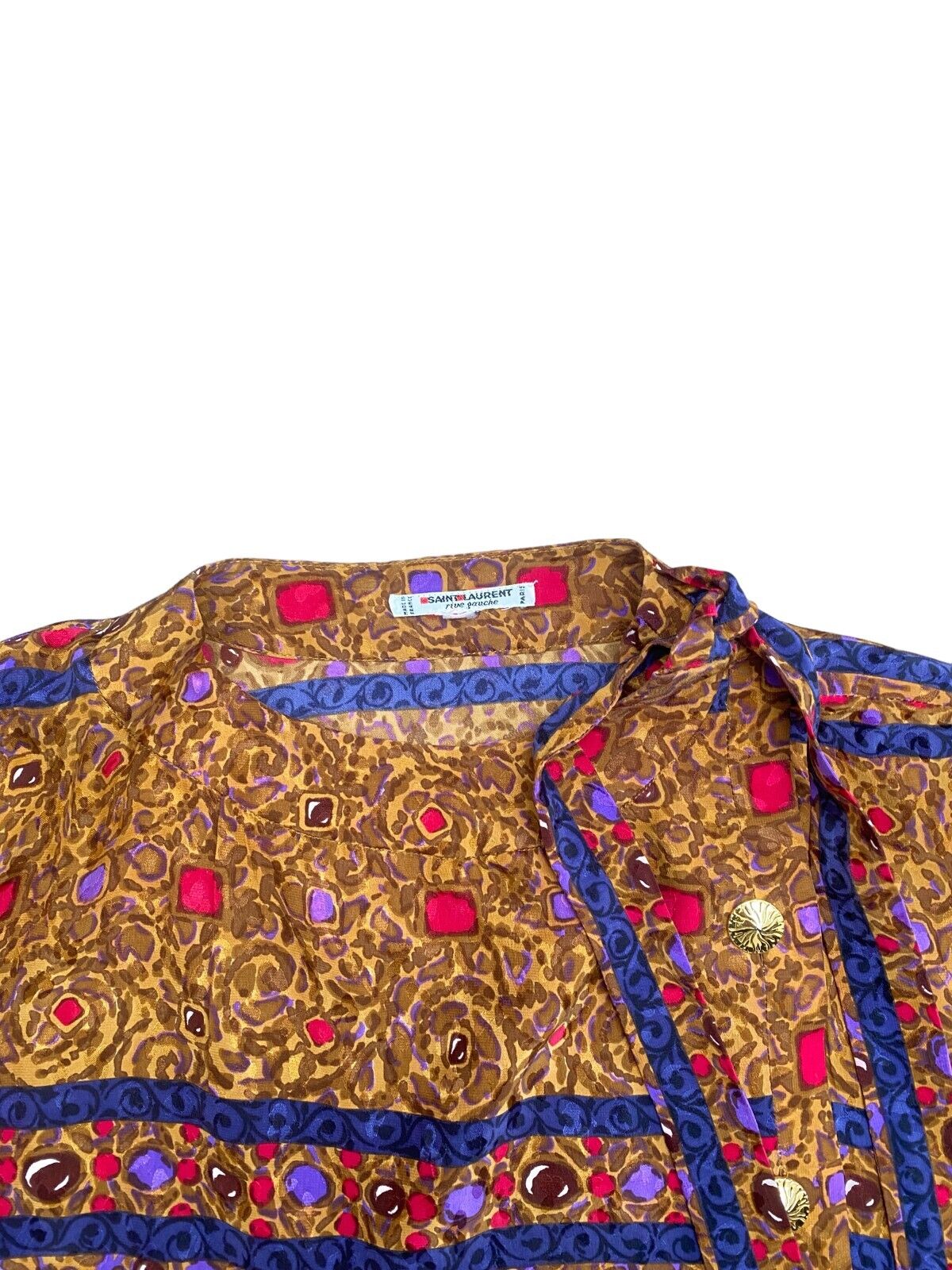 Vintage Safari Silk Blouse