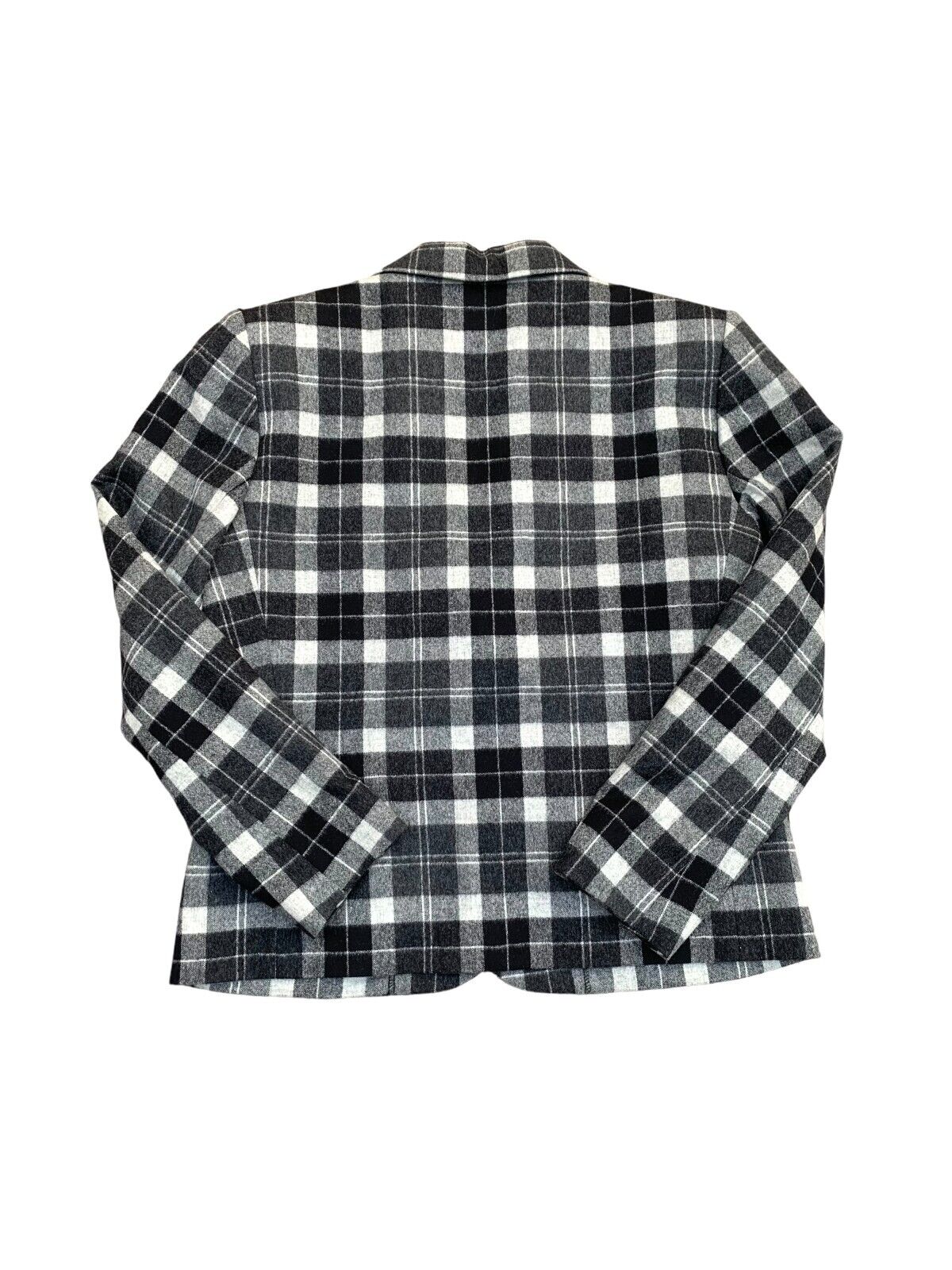 Grey Checkered Blazer Jacket