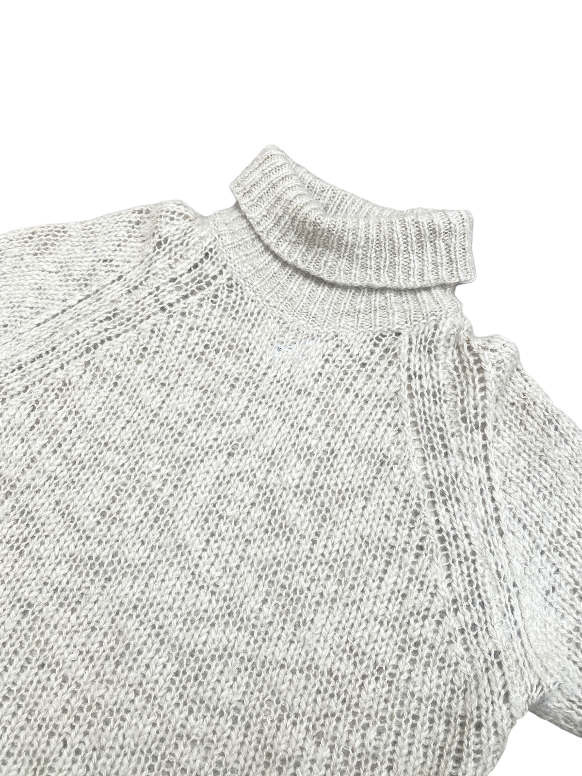 FW 2005 Oversized Mohair / Wool Beige Rollneck