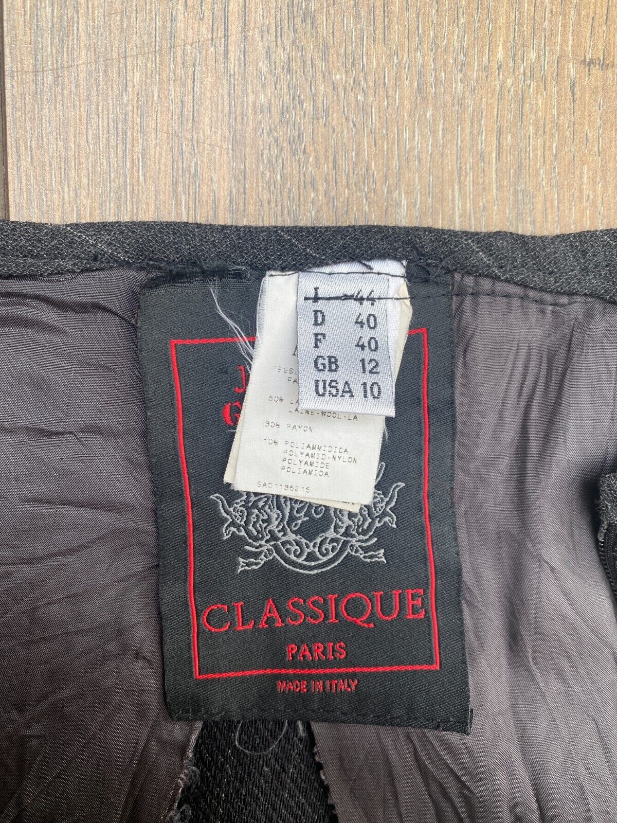 Vintage Grey Wool Skirt