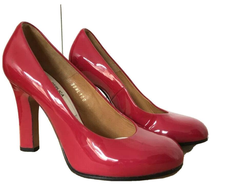 Martin Margiela Pink Patent Heels - Replica Tango Size US 6