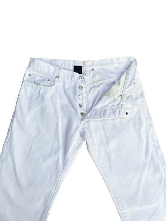 White Denim Jeans Slim Fit