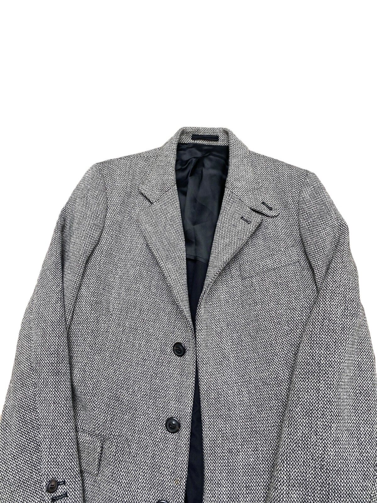 Archive
FW 2004
Grey / Black Herringbone Long Coat
Size 50