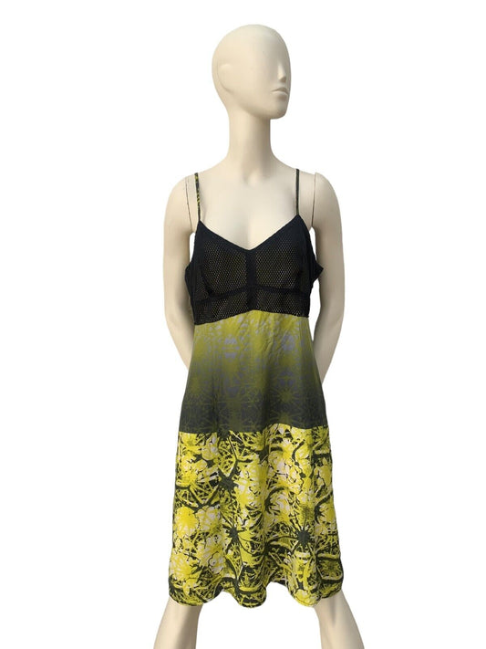 Vintage Yellow Mesh Dress