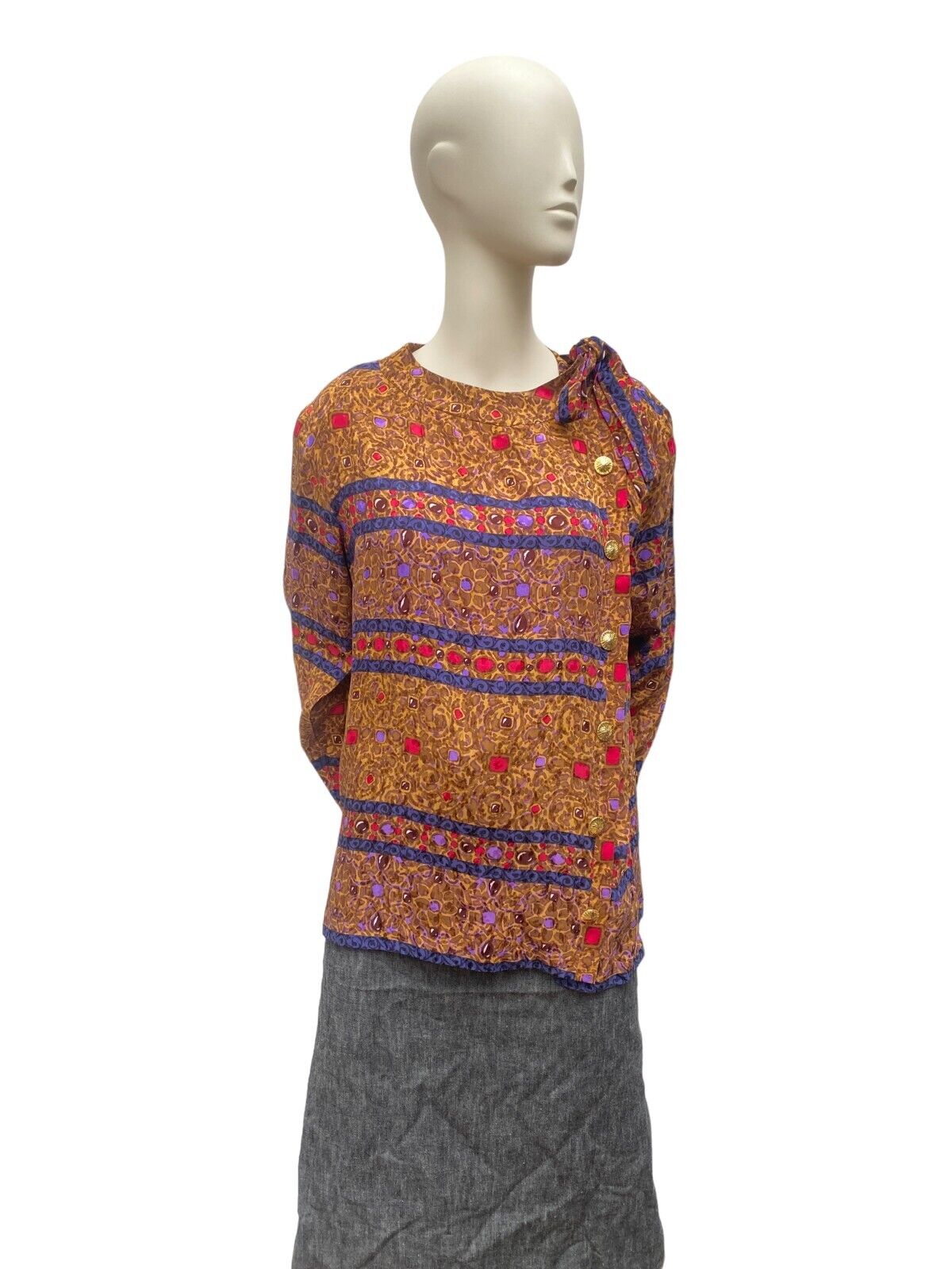 Vintage Safari Silk Blouse