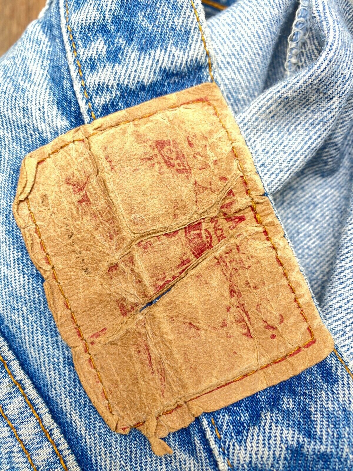 One of a Kind 501 Vintage Made in France denim jeans