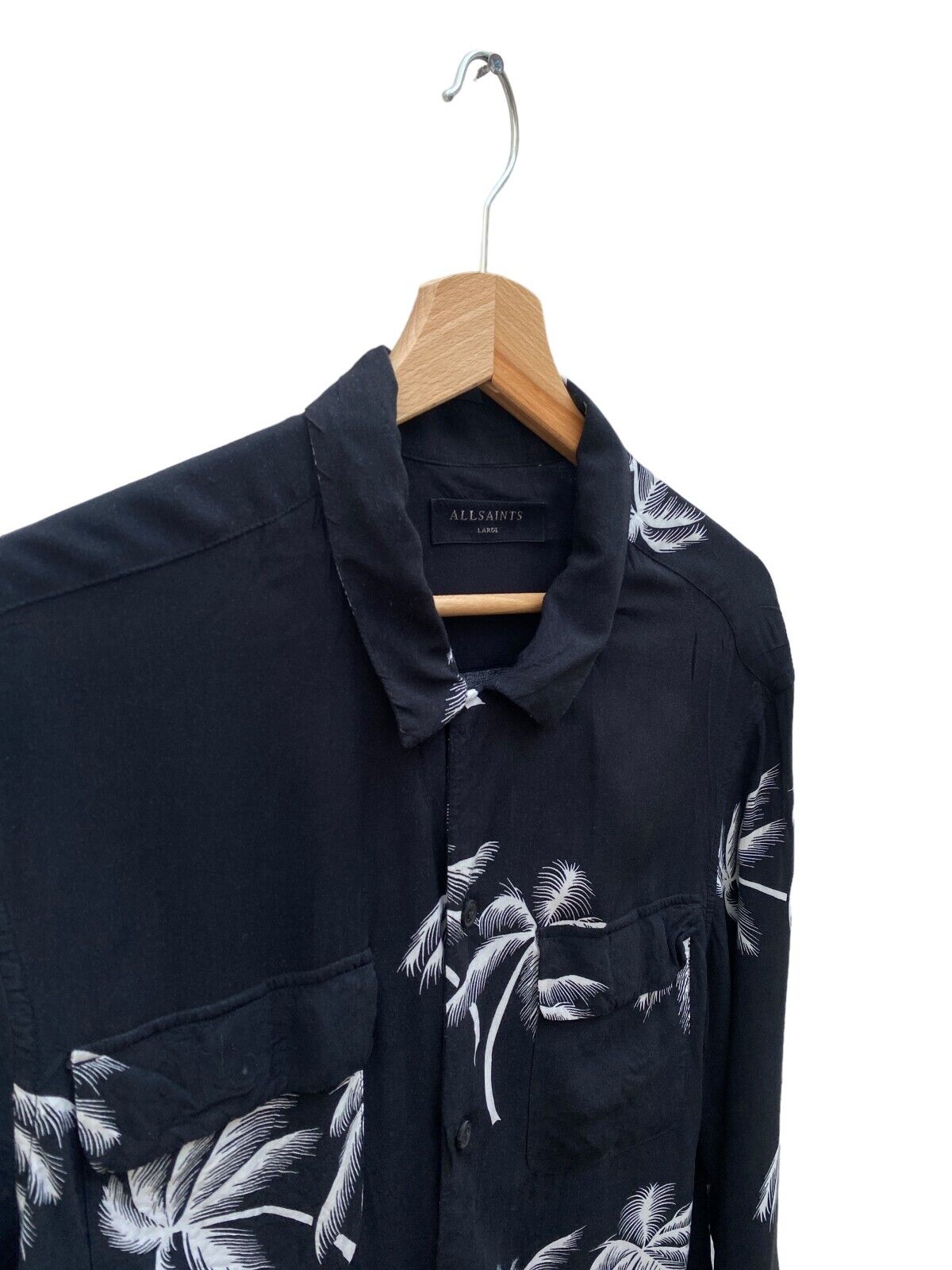 Black Hawaiian Floral shirt