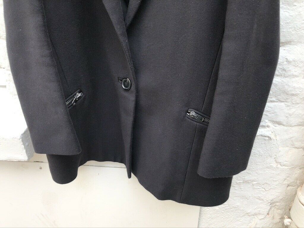 Iro Black Zipped Blazer Jacket Size M