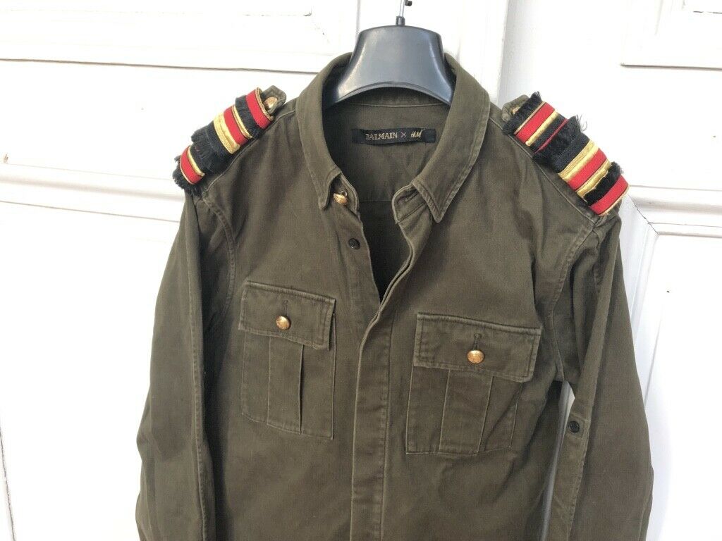 Balmain X H&M Kaki
Military Shirt
Size XS