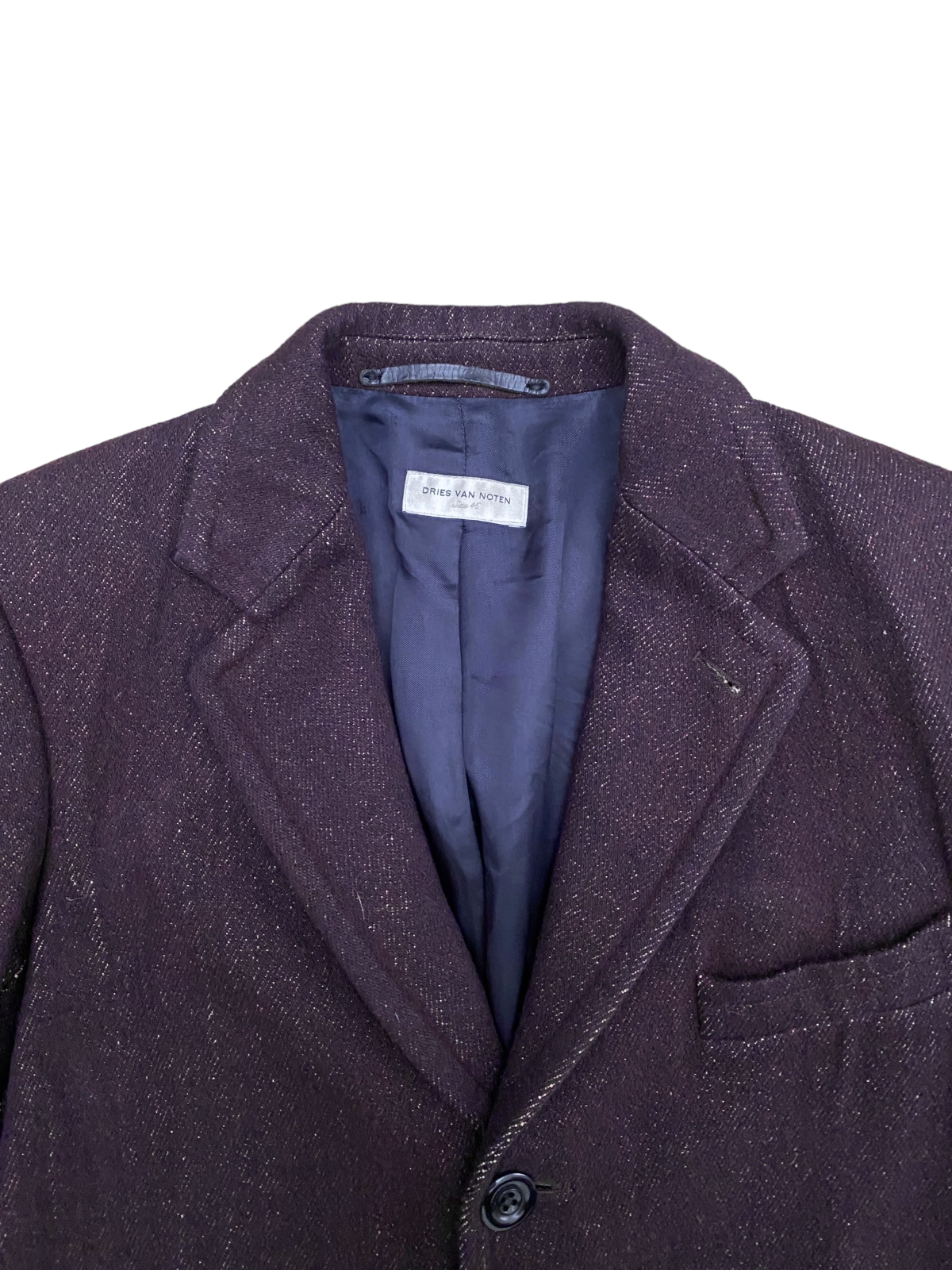 Burgundy Wool / Cotton Coat