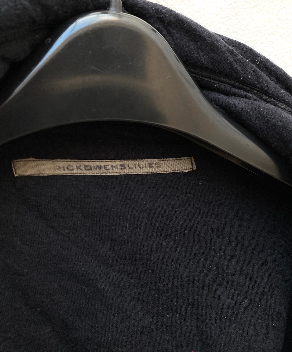 Rick Owens Lilies Black Wool Jacket Size S