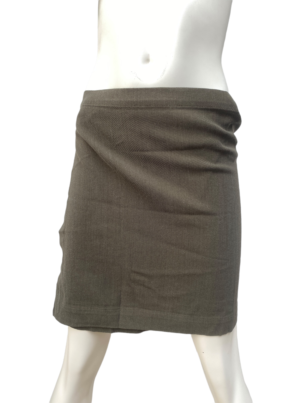 Vintage Kaki Linen Skirt