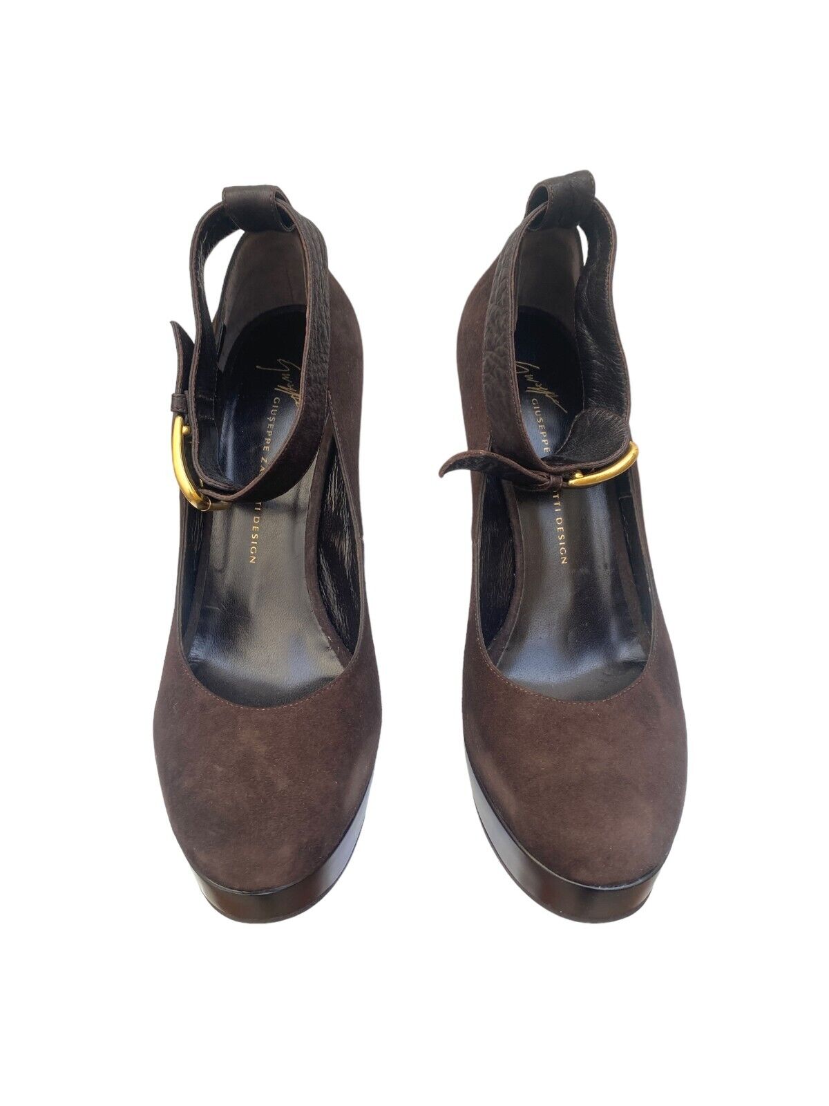 Brown Ankle Strap Heels shoes