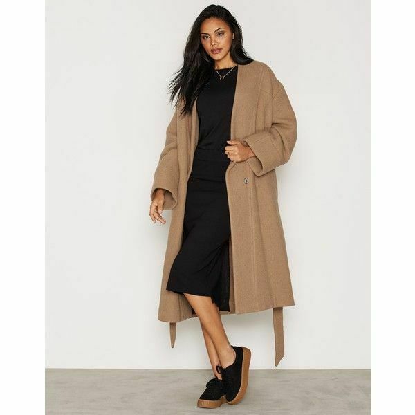 IRO Oversize Heavy Black Wool Raina Long Coat Size S / M