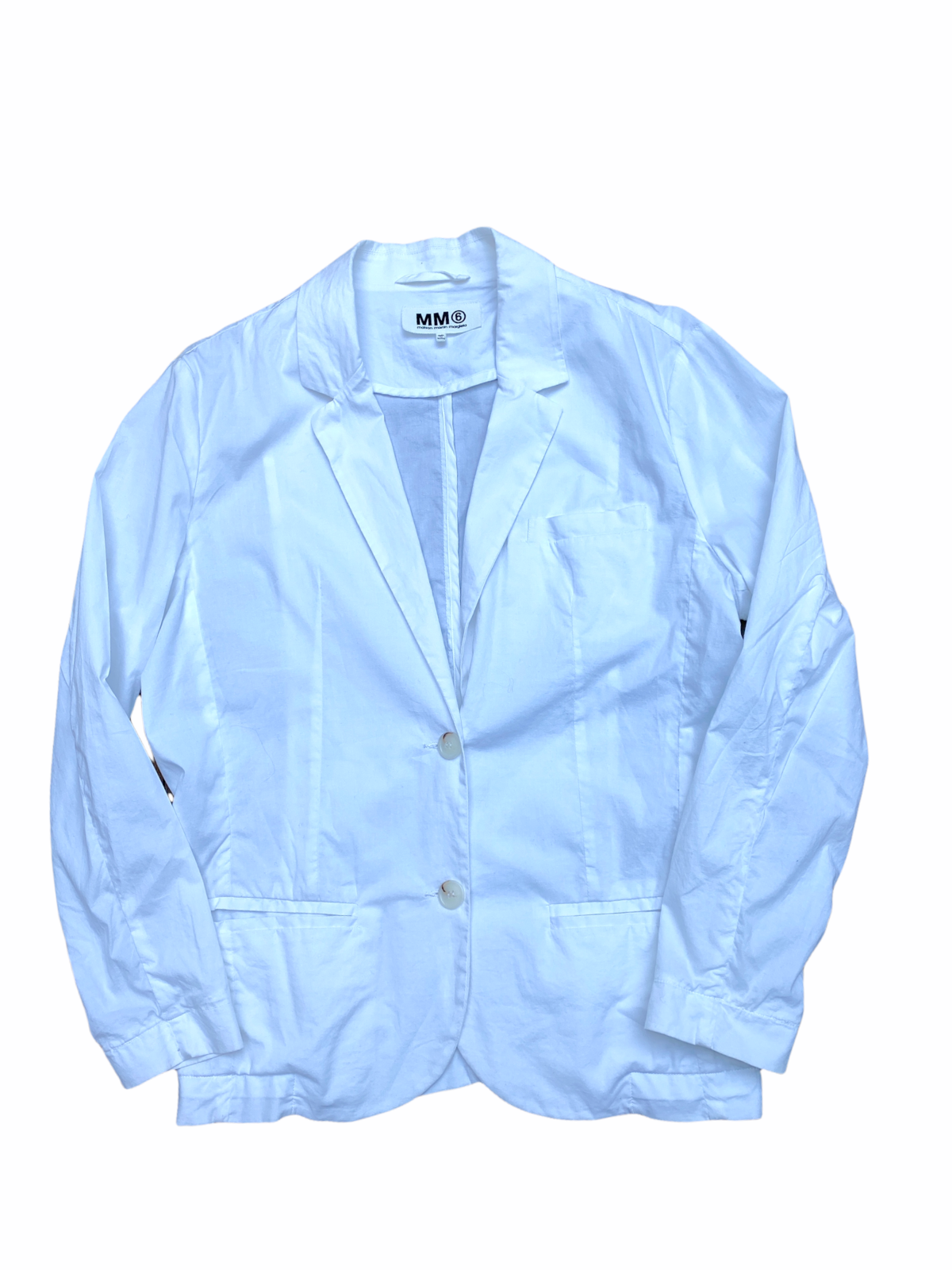 MM6 White Blazer Jacket Size 36 S