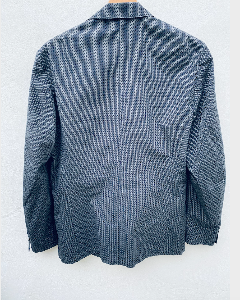 Dries Van Noten Grey / Navy Blazer Jacket Size M